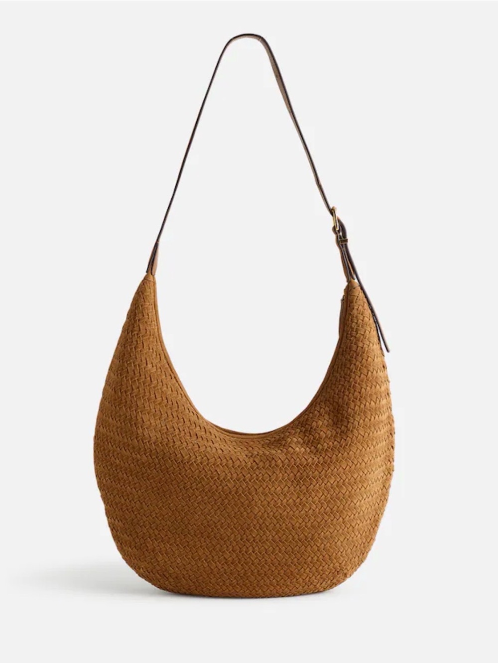 Madewell Leather Woven Shoulder Bag in Brown